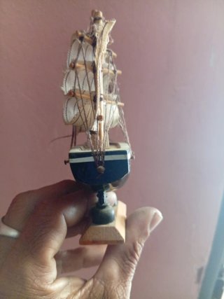 Maqueta velero antiguo madera
