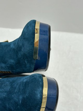 Botines Sacha London Piel Azul Talla 37