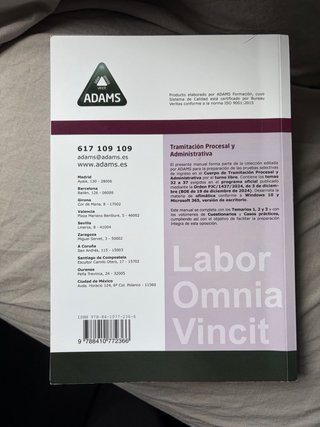 Temario tramitación procesal parte de INFORMÁTICA