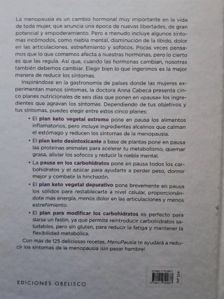Libro de cocina. Menupausia Anna Cabeca