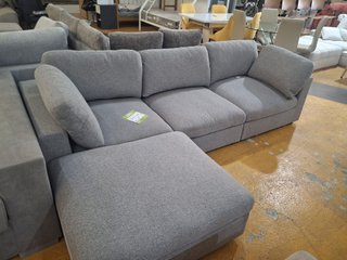 Sofá Chaise Longue Gris Intercambiable