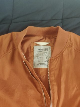 Chaqueta Bomber Springfield Naranja (teja) Talla L