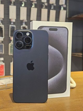 IPHONE 15 PRO MAX 256GB AZUL 89% BAT - 770 ciclos