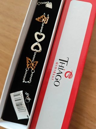 Bracciale Thiago Gioielli Farfalle Oro Rosa Argent