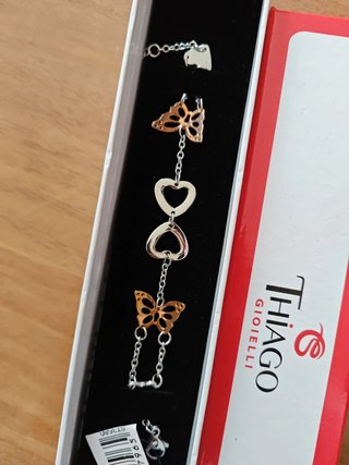 Bracciale Thiago Gioielli Farfalle Oro Rosa Argent