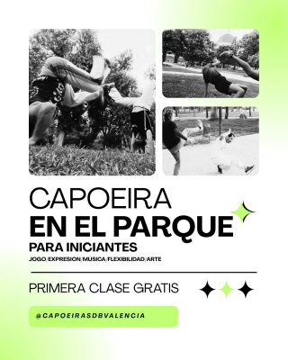 Clases de Capoeira en el Parque Turia