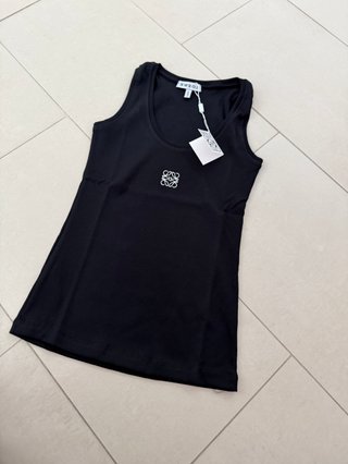 Top Loewe sem mangas preto Tamanho L