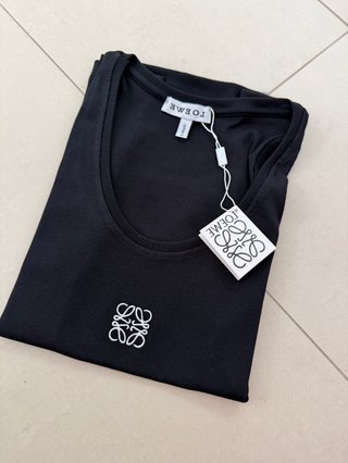 Top Loewe sem mangas preto Tamanho L