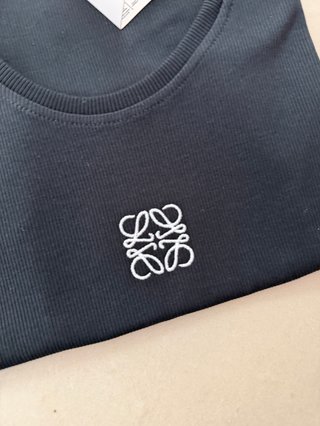 Top Loewe sem mangas preto Tamanho L