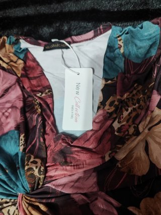 Vestido largo estampado floral