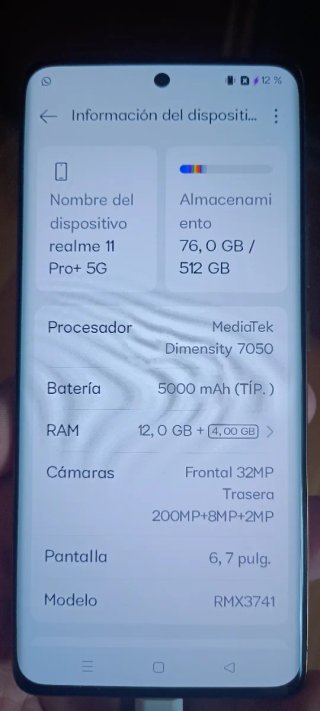 Realme 11 Pro+ 5G Beige/Negro