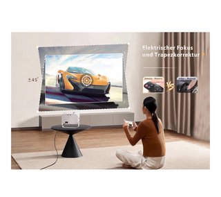 Proyector Jimveo 1080P Rotación 360°