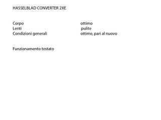 Hasselblad Converter 2XE Teleconvertitore