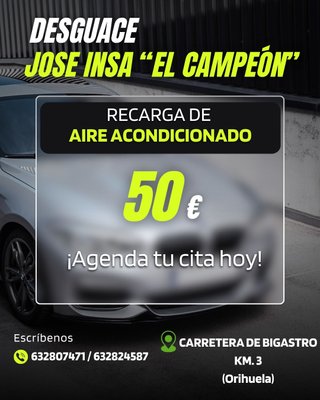 Recarga Aire Acondicionado Coche 50€