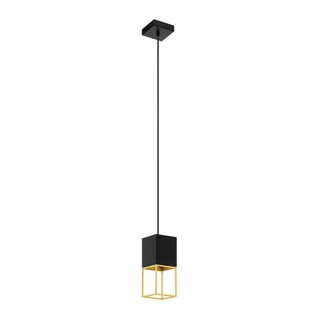 Lámpara Colgante Eglo Montebaldo Negro Dorado