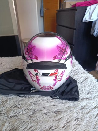 Casco Moto Talla Pequeña Mariposa