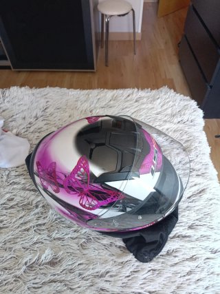 Casco Moto Talla Pequeña Mariposa