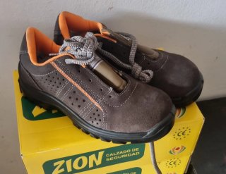 Zapatos de seguridad Zion Marrón Naranja