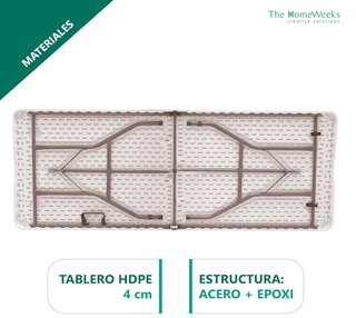 Mesa Plegable The HomeWeeks 240cm