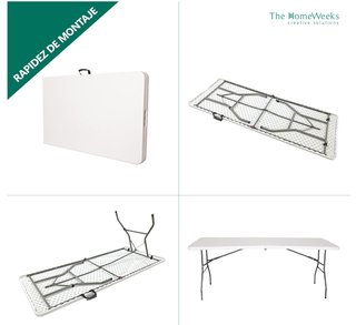 Mesa Plegable The HomeWeeks 240cm