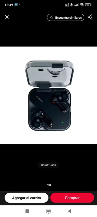 Auriculares Nothing ear (a) Negros