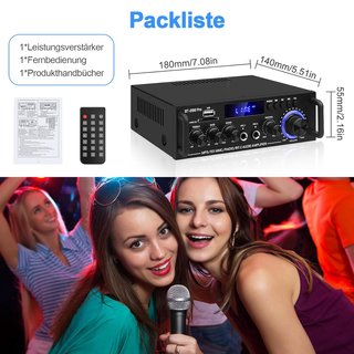 Amplificador BT-298 Pro Bluetooth 5.0