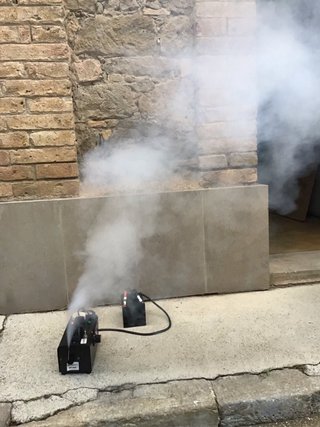 Máquina de humo con batería