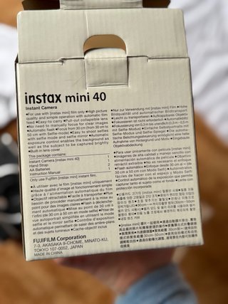 Cámara instantánea Fujifilm Instax Mini 40