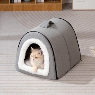 Hollypet cama suave cálida plegable