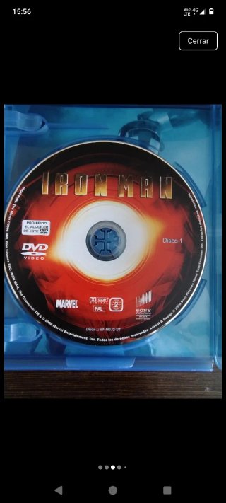 Iron Man blu-ray + dvd LEER