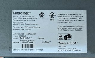 Lector Código Barras Metrologic MS860i-17 Láser