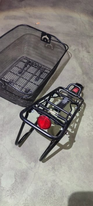 Cesta Bicicleta + Soporte Negro