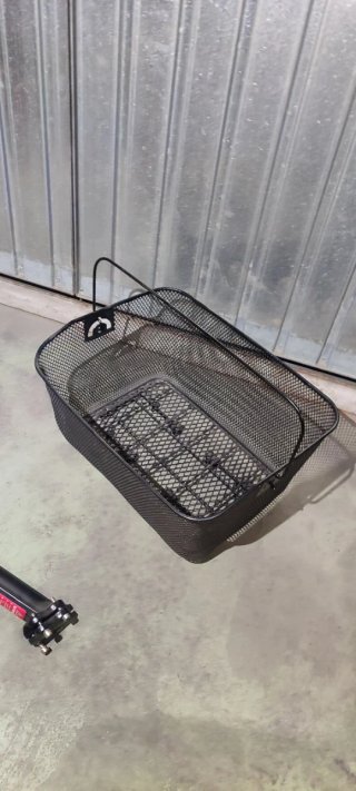Cesta Bicicleta + Soporte Negro