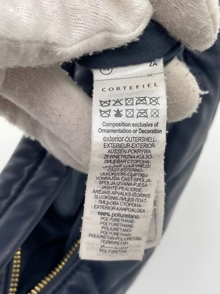 Bolso Hobo Acolchado Cortefiel Azul Marino