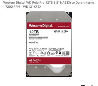 Disco Duro WD Red Pro 12TB NAS WD121KFBX