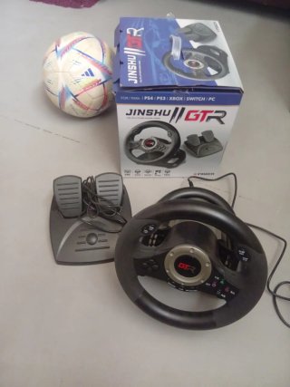 Volante y Pedales Jinshu GTR para Consola