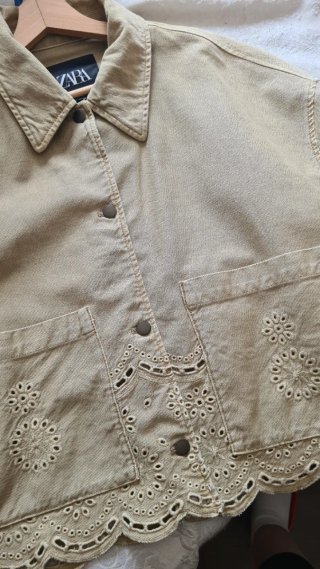 Chaqueta Zara Beige Talla XL