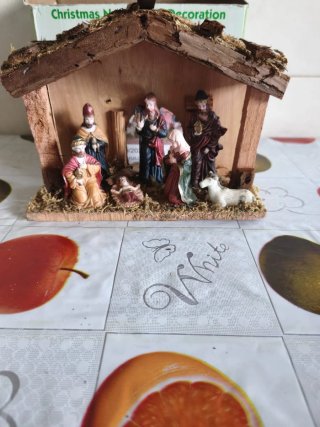 Nacimiento belén figuras madera