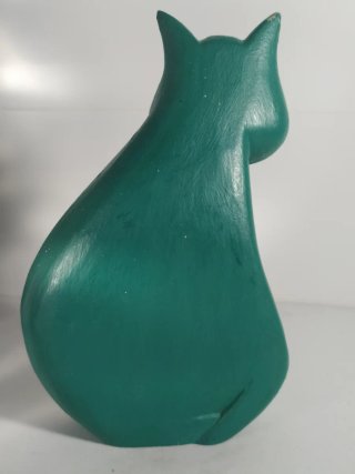 Figura gato debmsdrra pintado a mano
