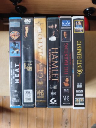 Lote 6 Películas VHS videoclub