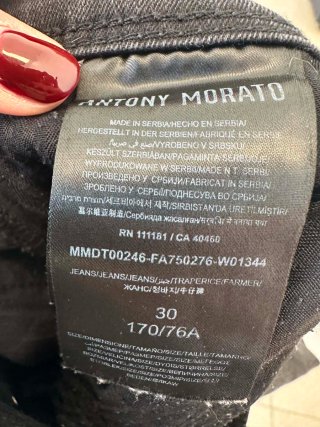 Pantaloni Antony Morato neri strappati