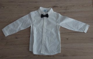 Maglietta bianca bambino con papillon