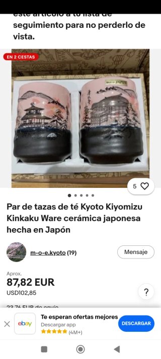 Tazze da tè giapponesi in ceramica
