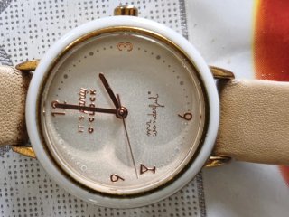 Relojes Becerro Beige y Blanco
