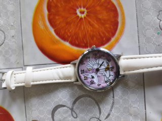 Relojes Becerro Beige y Blanco