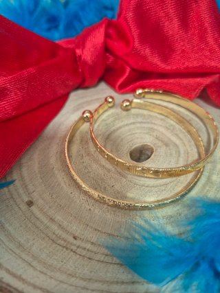 2 Pulseras Doradas complementos