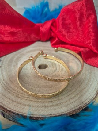 2 Pulseras Doradas complementos