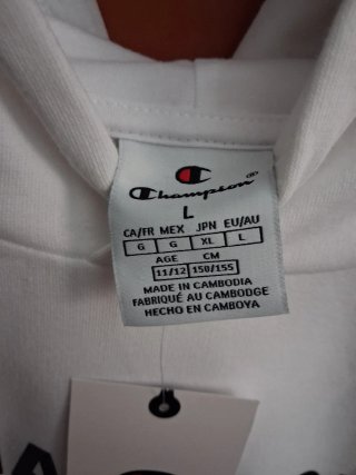 Sudadera Champion Blanca niños