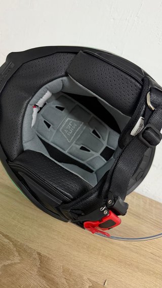 2 Cascos Moto Minijet Talla S Rosa y verde nuevos