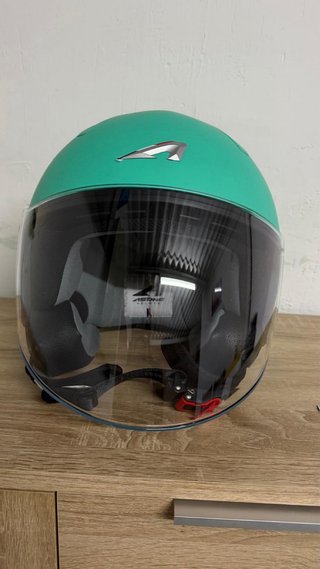 2 Cascos Moto Minijet Talla S Rosa y verde nuevos